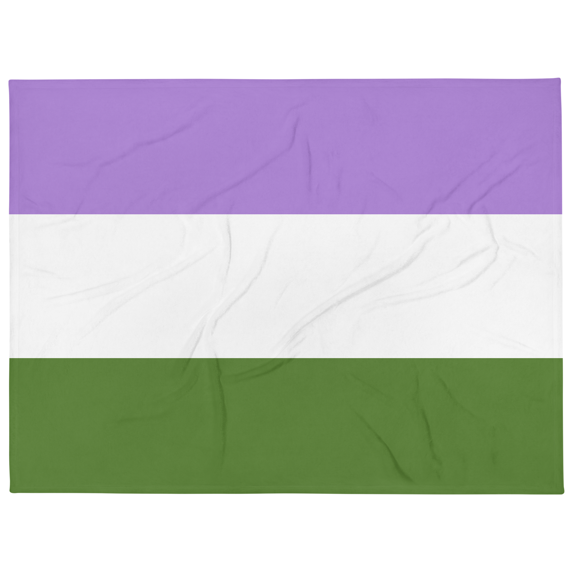 Genderqueer Pride Throw Blanket: Cozy LGBTQ+ Decorative Print