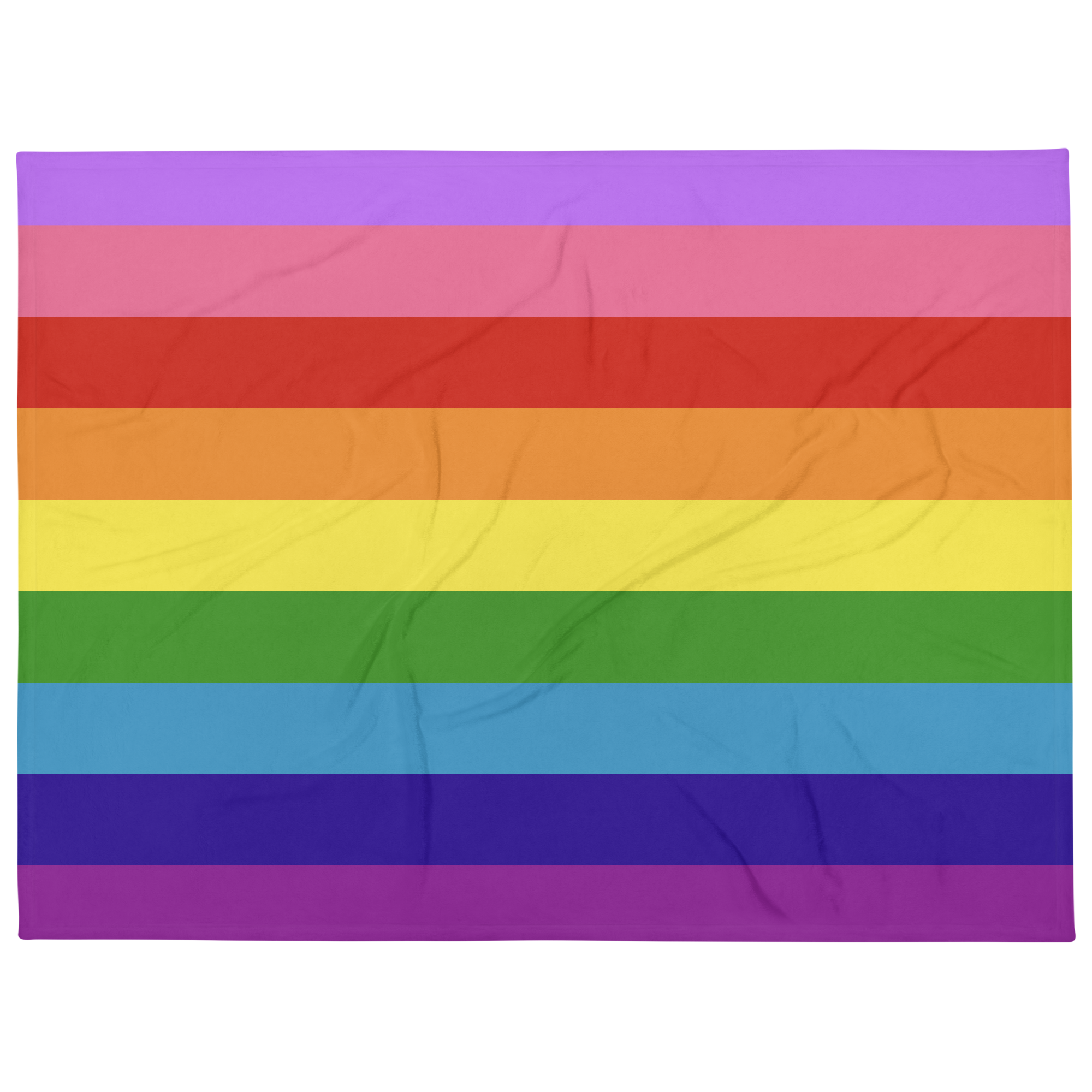 Gilbert Baker Pride Throw Blanket: Cozy LGBTQ+ Decorative Print