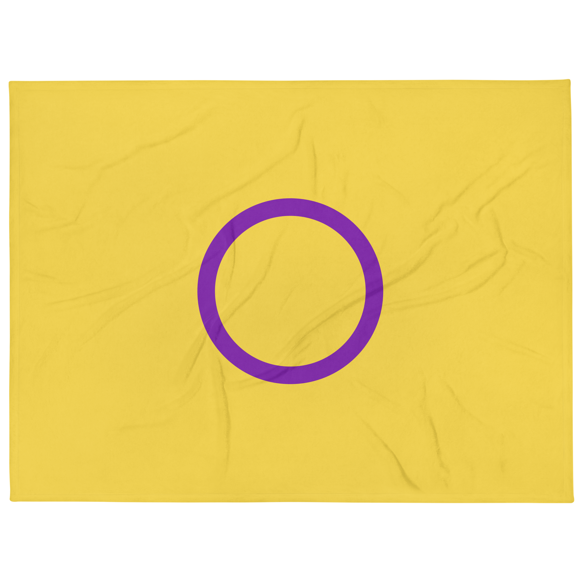 Intersex Pride Throw Blanket: Cozy LGBTQ+ Decorative Print