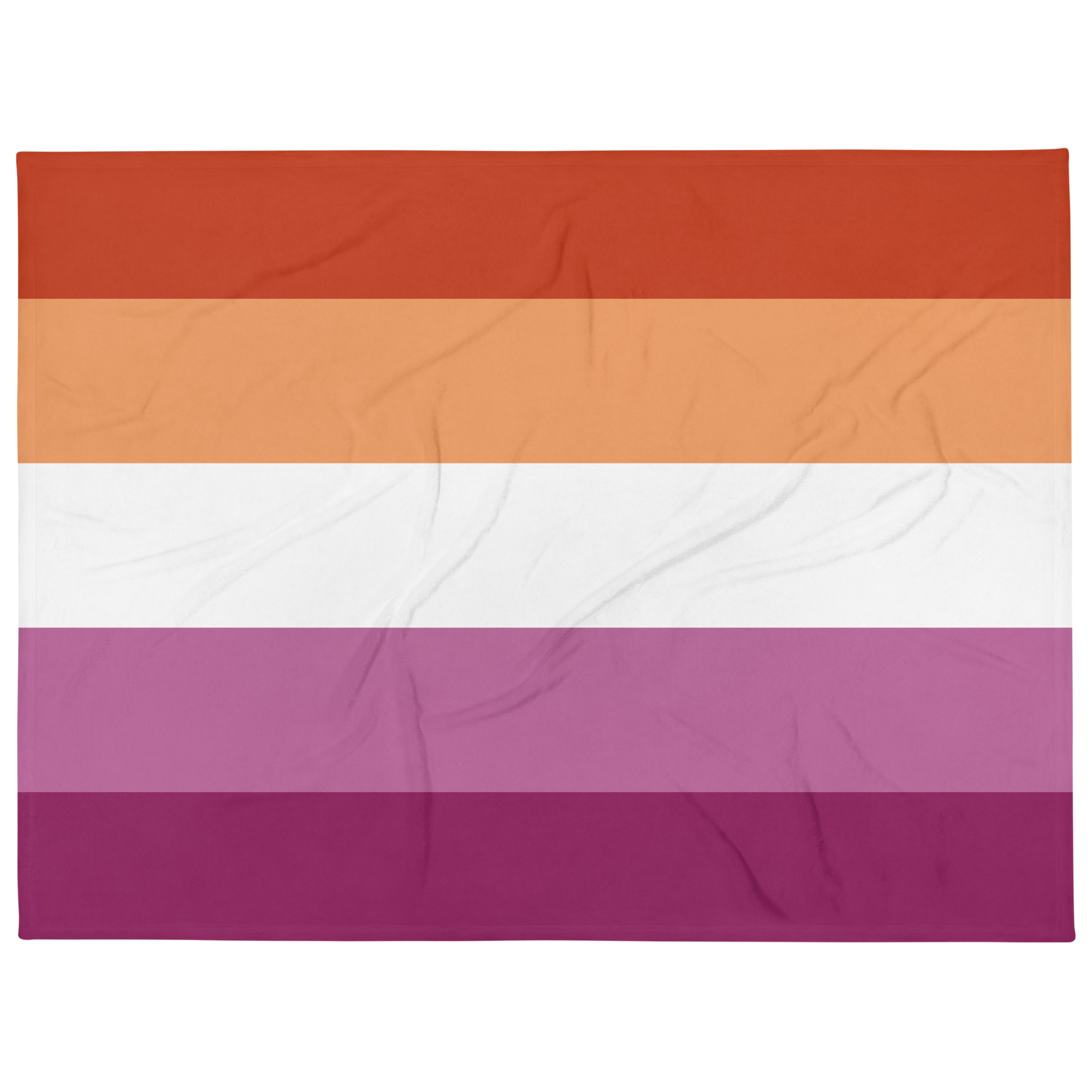 Lesbian Pride Throw Blanket: Cozy LGBTQ+ Decorative Print