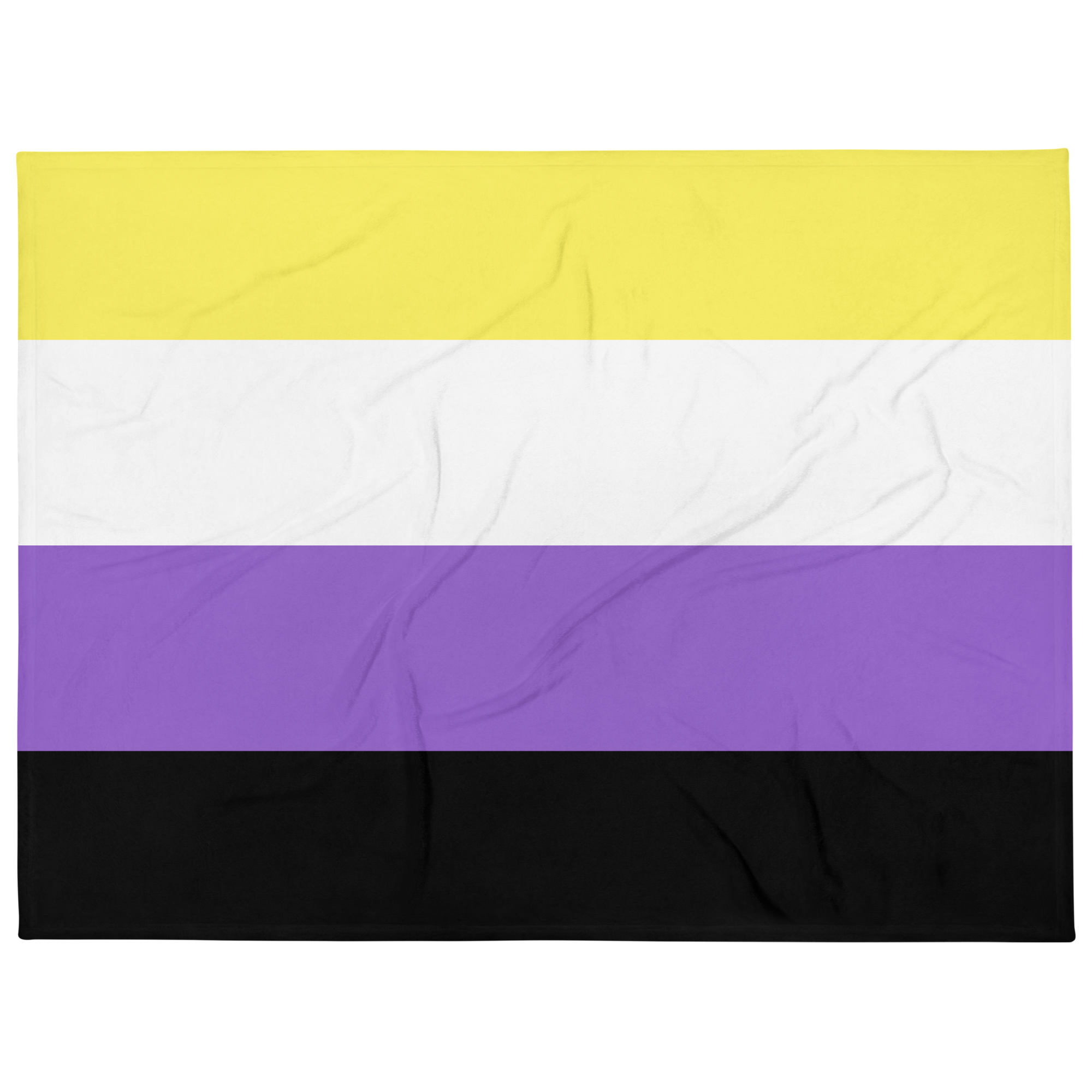 Nonbinary Pride Throw Blanket: Cozy LGBTQ+ Decorative Print