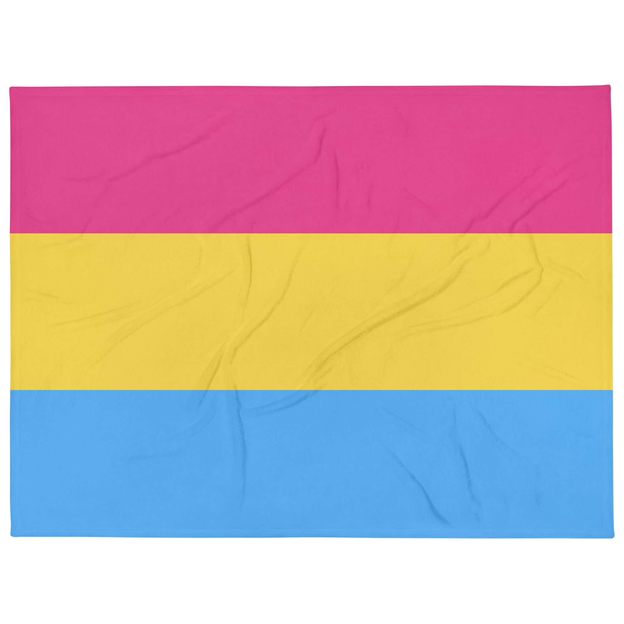 Pansexual Pride Throw Blanket: Cozy LGBTQ+ Decorative Print