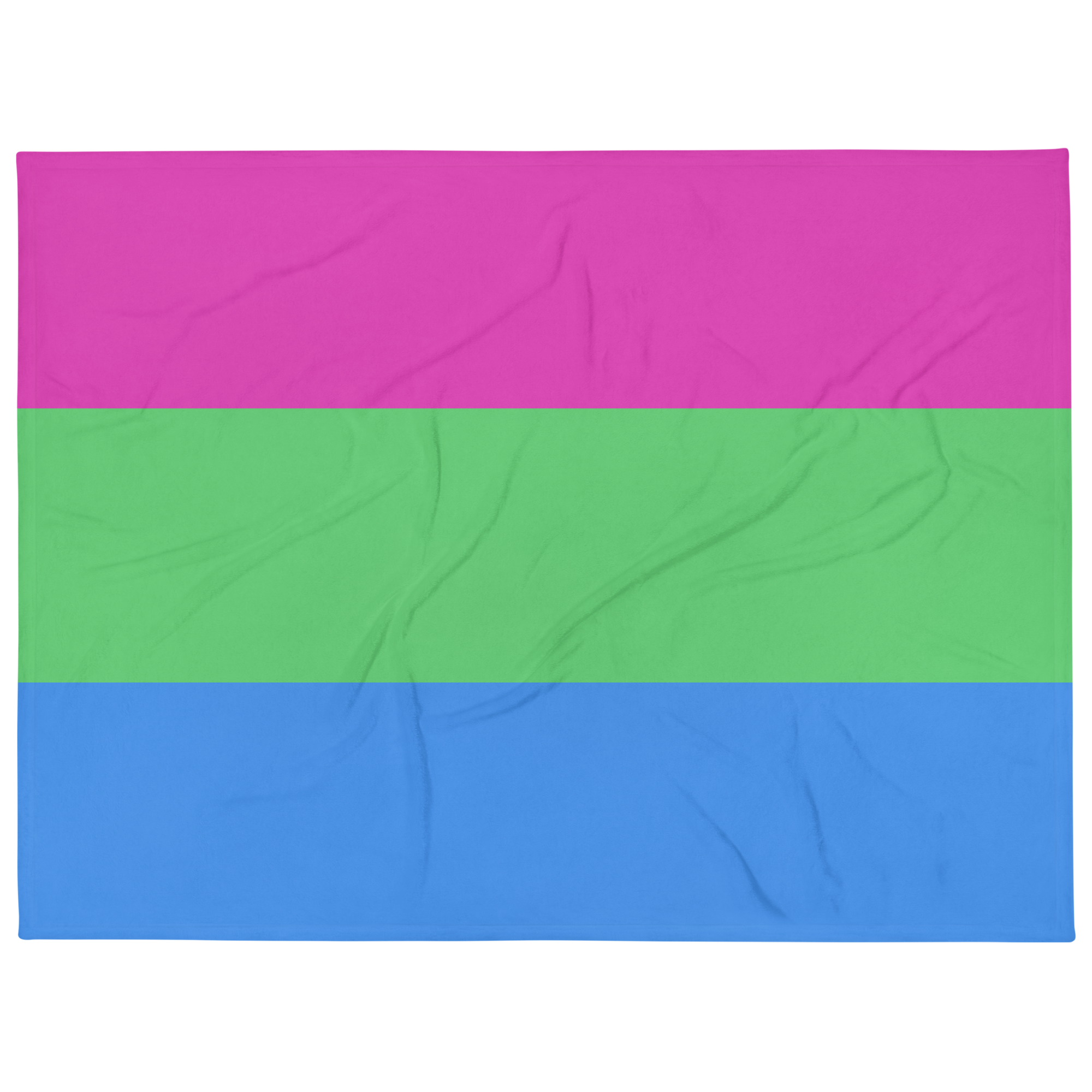 Polysexual Pride Throw Blanket: Cozy LGBTQ+ Decorative Print