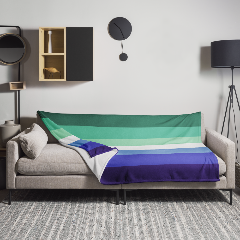 Gay Pride Throw Blanket: Cozy LGBTQ+ Decorative Print