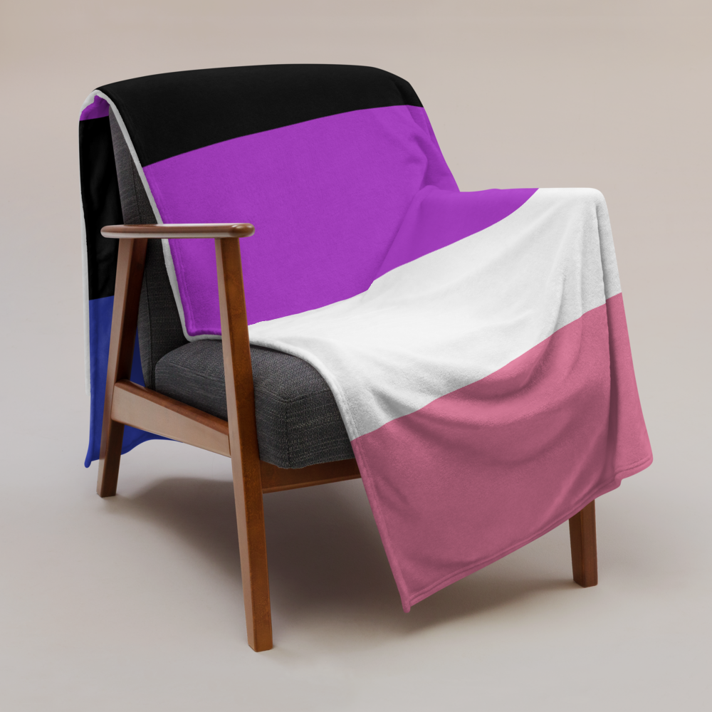 Genderfluid Pride Throw Blanket: Cozy LGBTQ+ Decorative Print