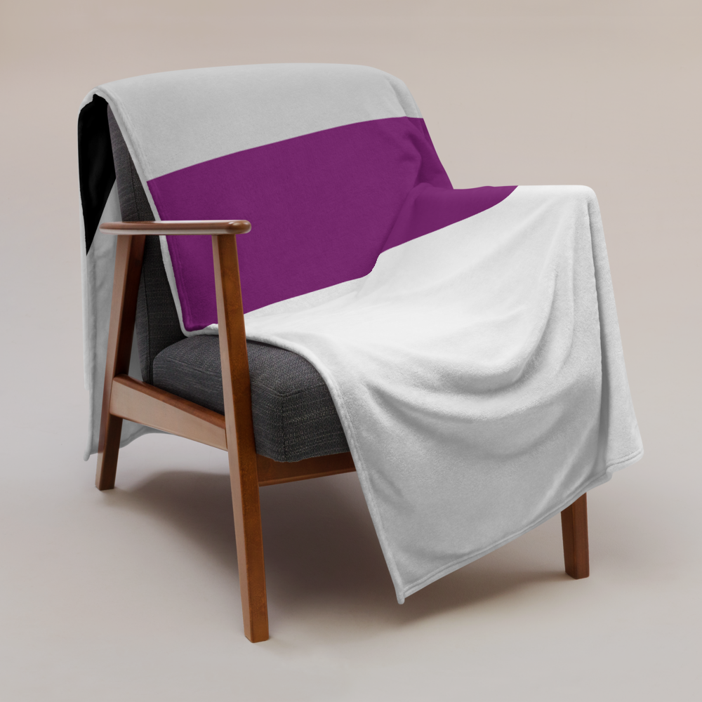 Demisexual Pride Throw Blanket: Cozy LGBTQ+ Decorative Print