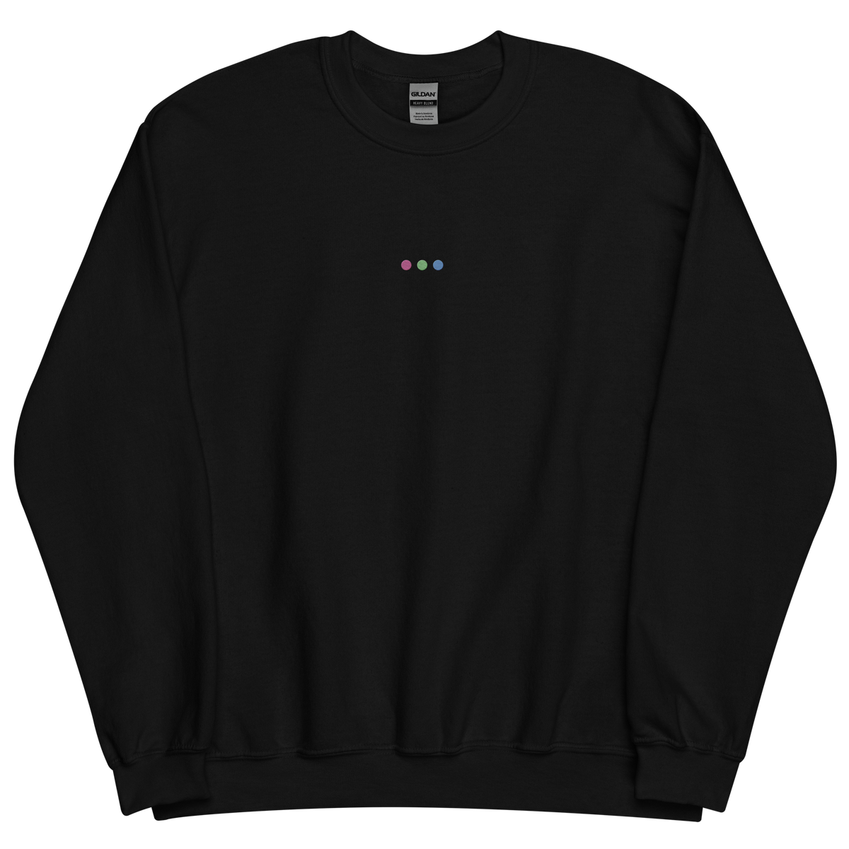Embroidered Polysexual Sweatshirt: Pride Flag Horizontal Circle Design