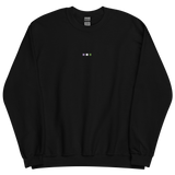 Embroidered Genderqueer Sweatshirt: Pride Flag Horizontal Square Design