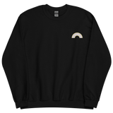 Embroidered Pangender Rainbow Sweater: Pride Flag LGBTQ+ Design