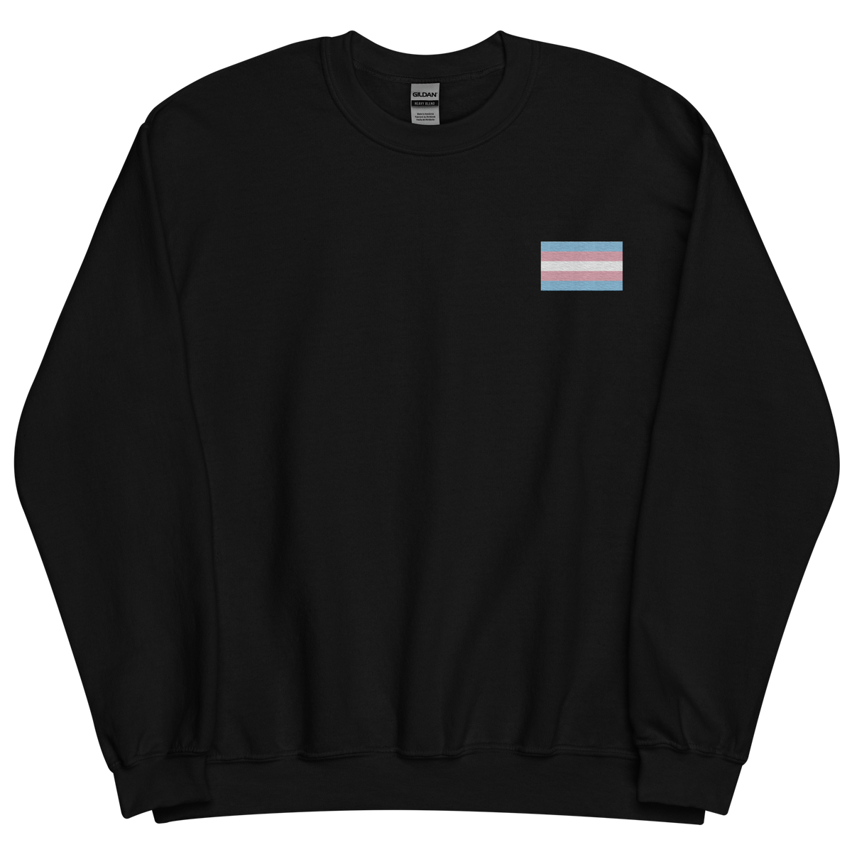 Transgender Pride Flag Embroidered Sweatshirt