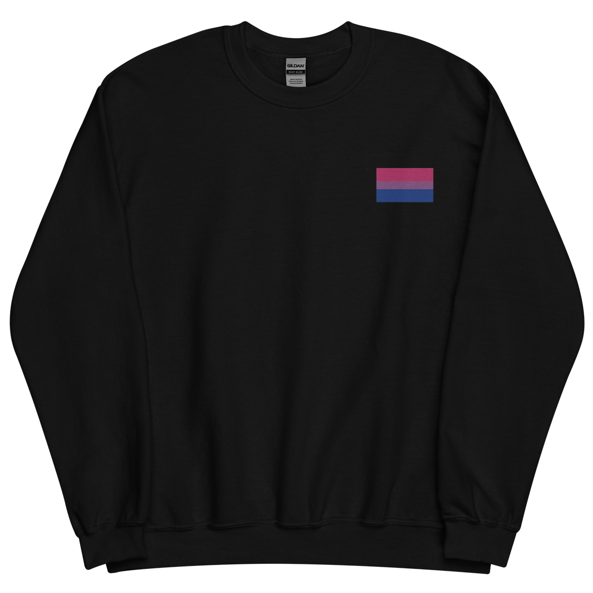 Bisexual Pride Flag Embroidered Sweatshirt