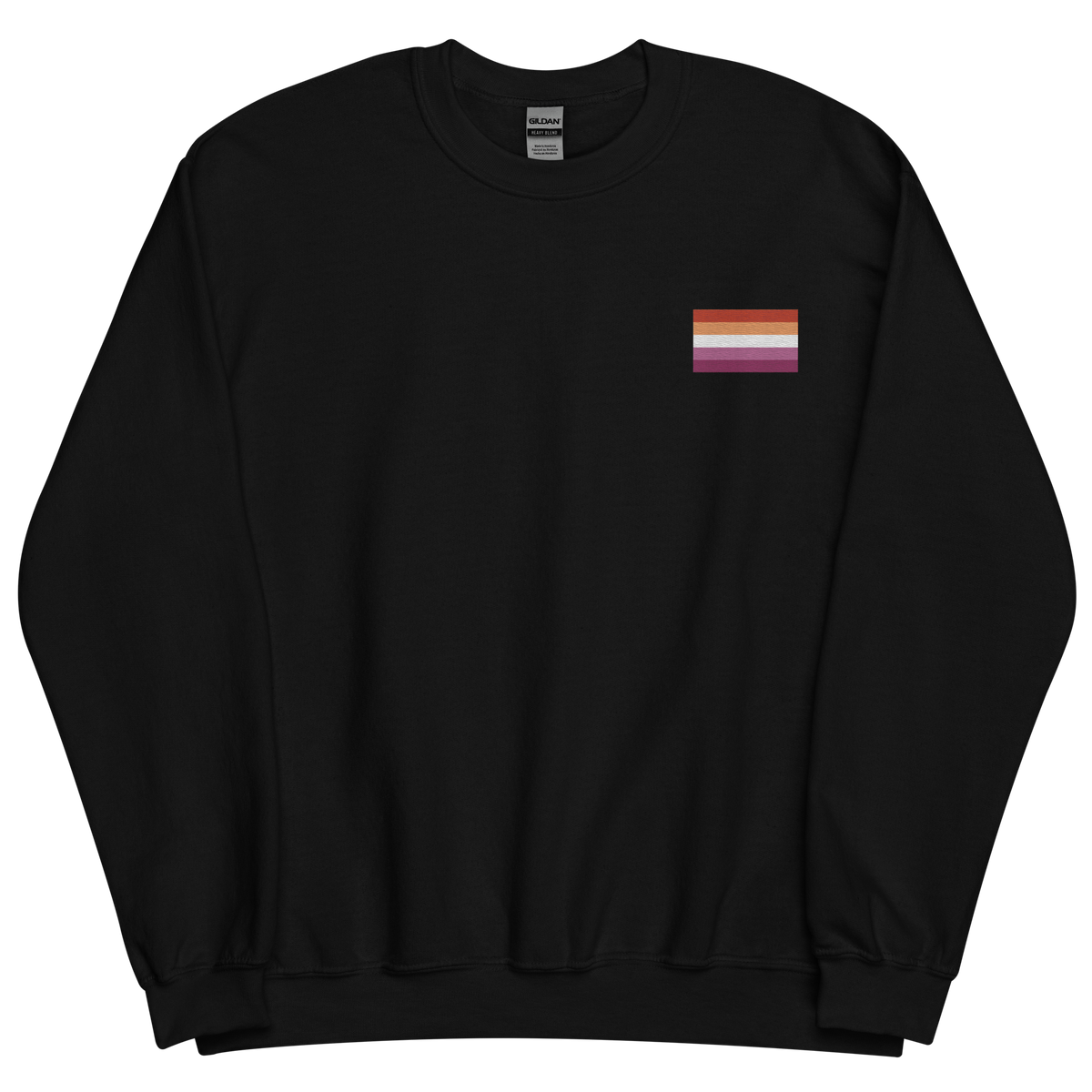 Lesbian Pride Flag Embroidered Sweatshirt