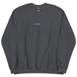 Embroidered Gay Pride Sweatshirt: Pride Flag Horizontal Circle Design