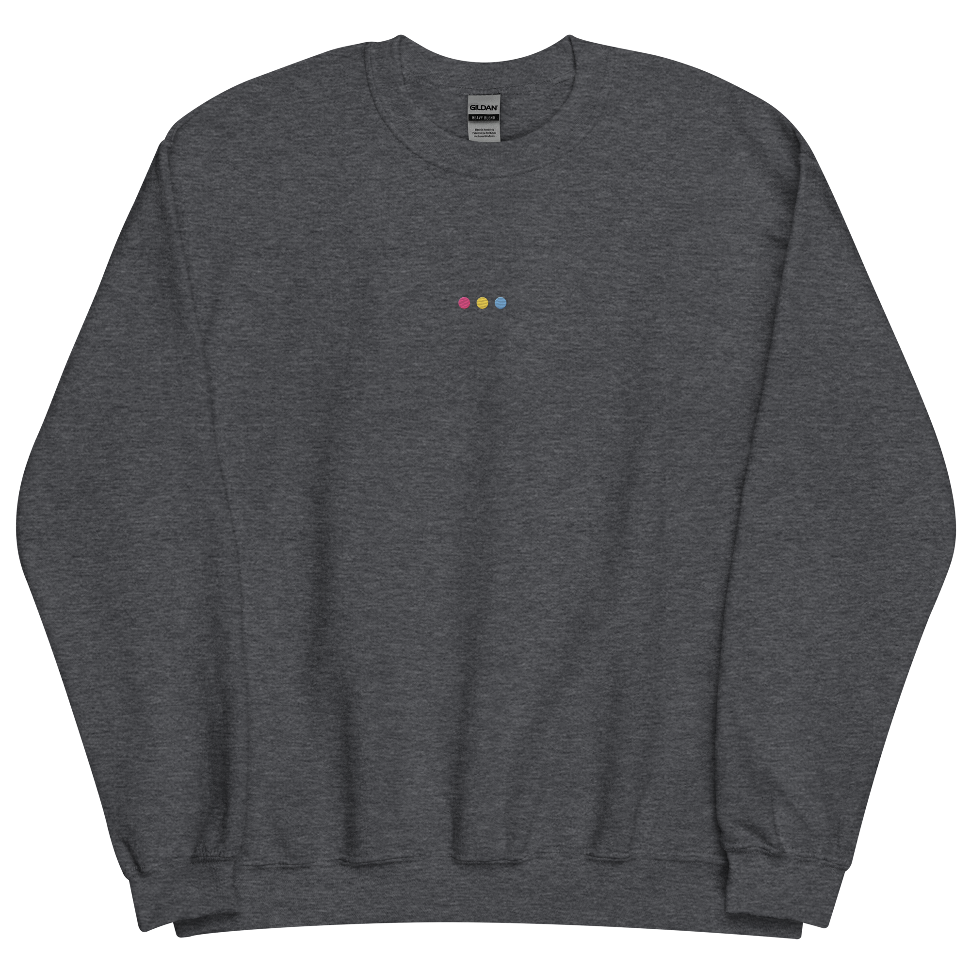 Embroidered Pansexual Sweatshirt: Pride Flag Horizontal Circle Design