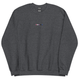 Embroidered Genderfluid Sweatshirt: Pride Flag Horizontal Square Design