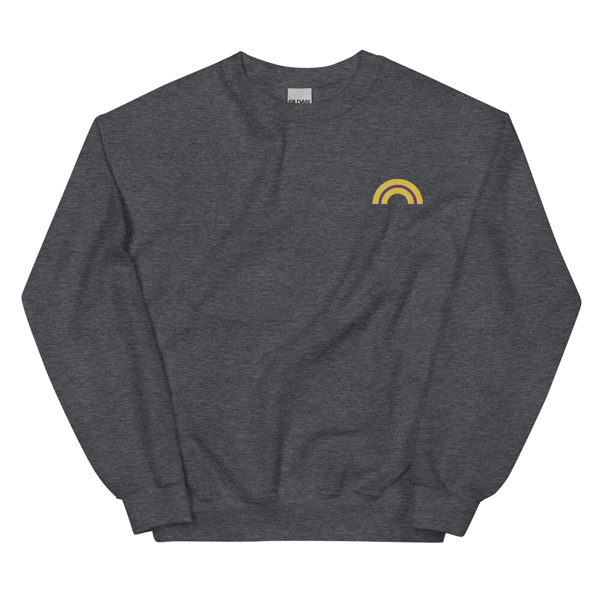 Embroidered Intersex Rainbow Sweater: Pride Flag LGBTQ+ Design