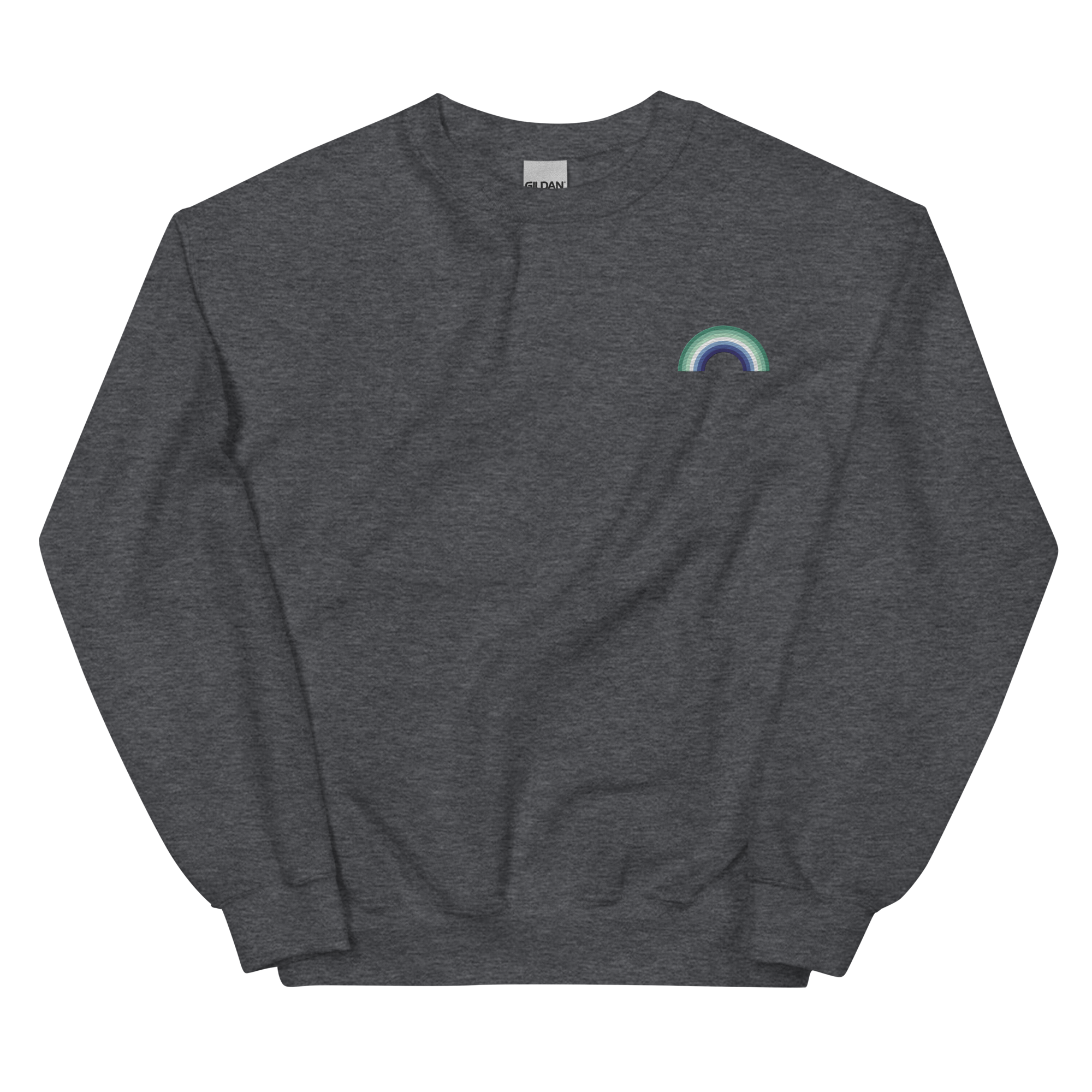 Embroidered Gay Pride Rainbow Sweater: Pride Flag LGBTQ+ Design