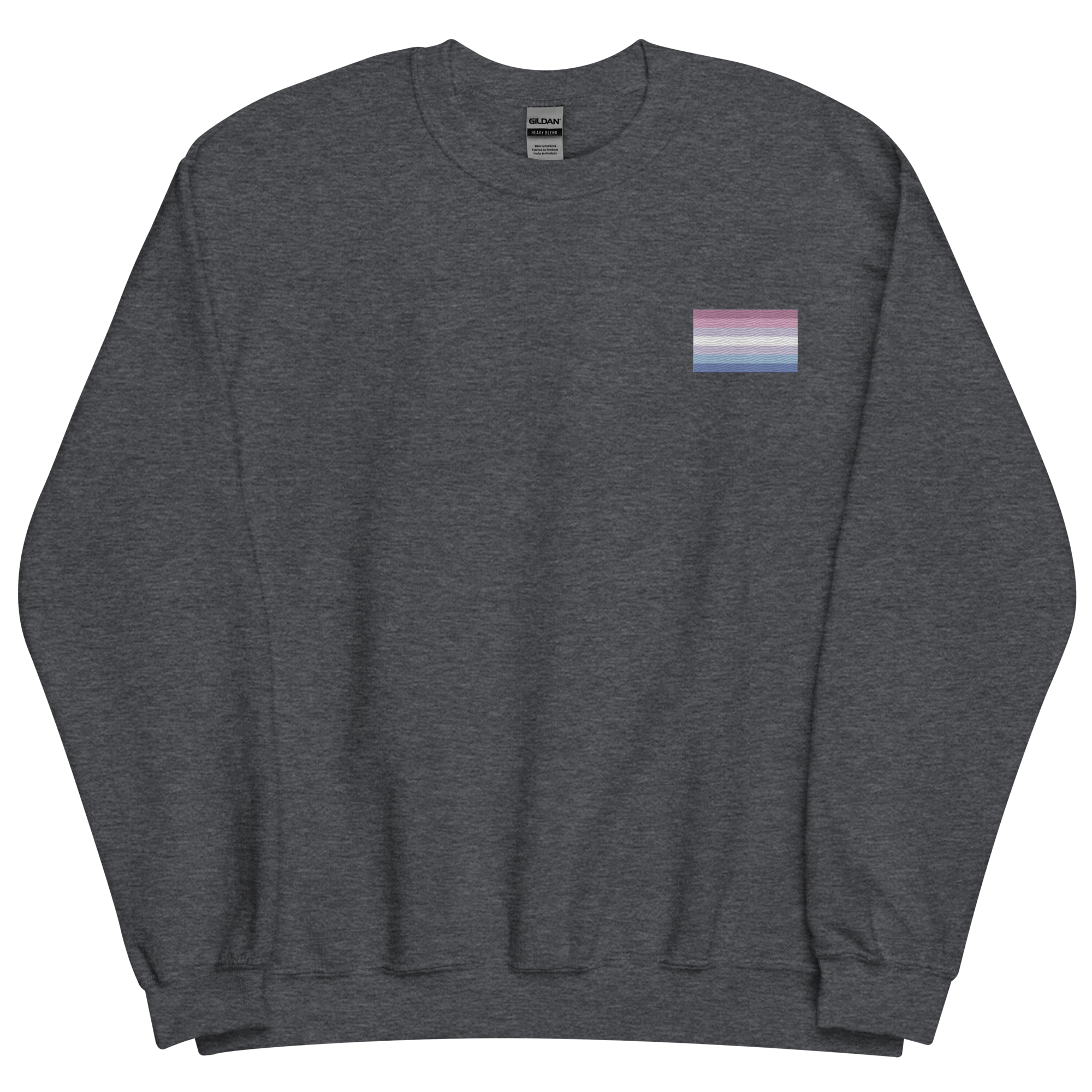Bigender Pride Flag Embroidered Sweatshirt
