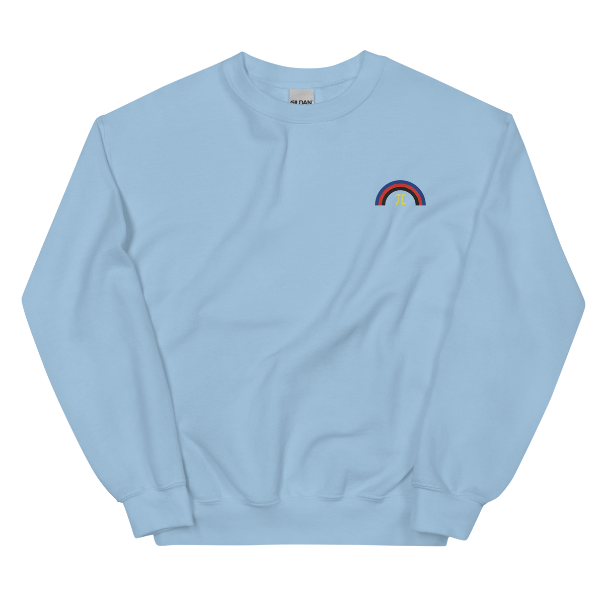 Embroidered Polyamory Rainbow Sweater: Pride Flag LGBTQ+ Design