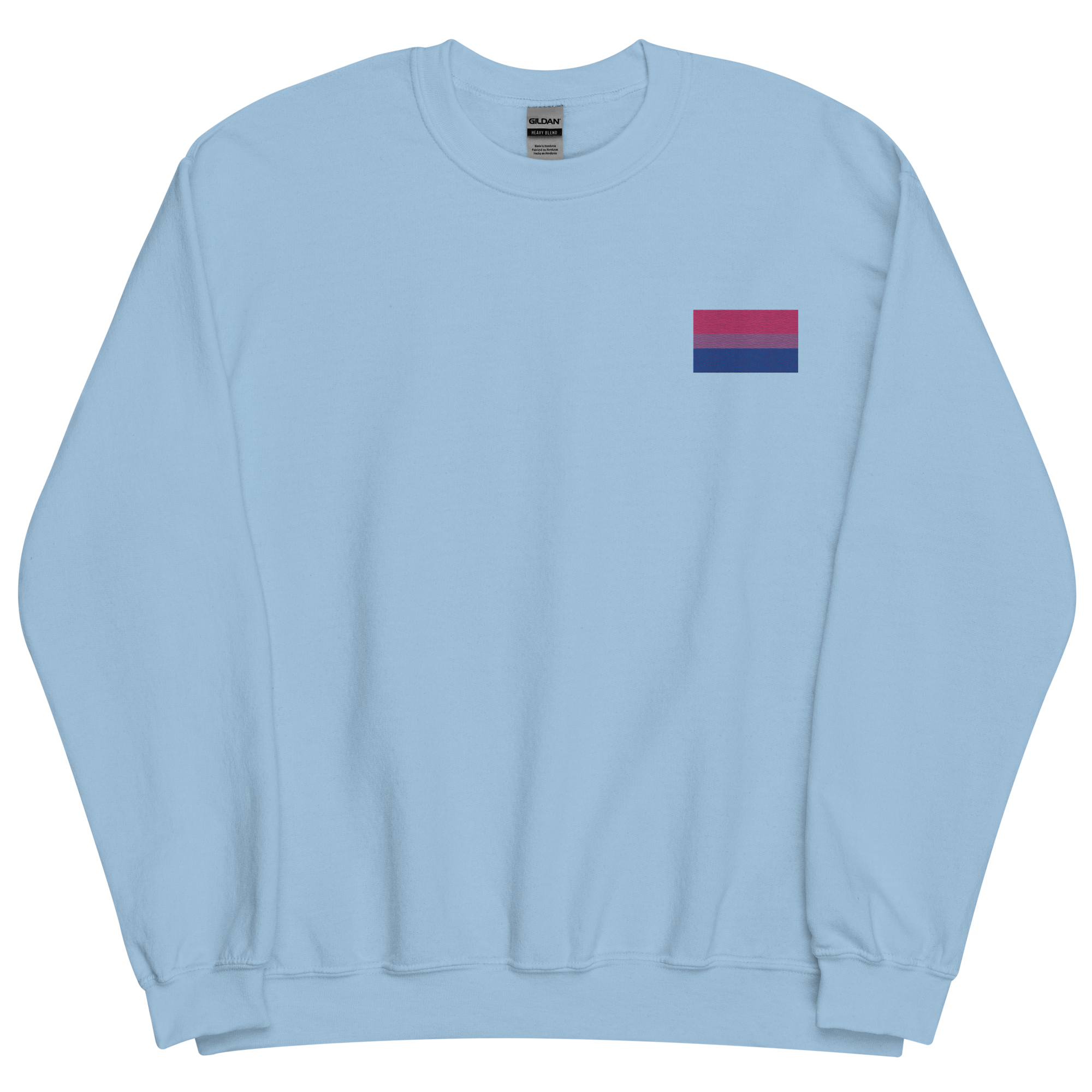 Bisexual Pride Flag Embroidered Sweatshirt