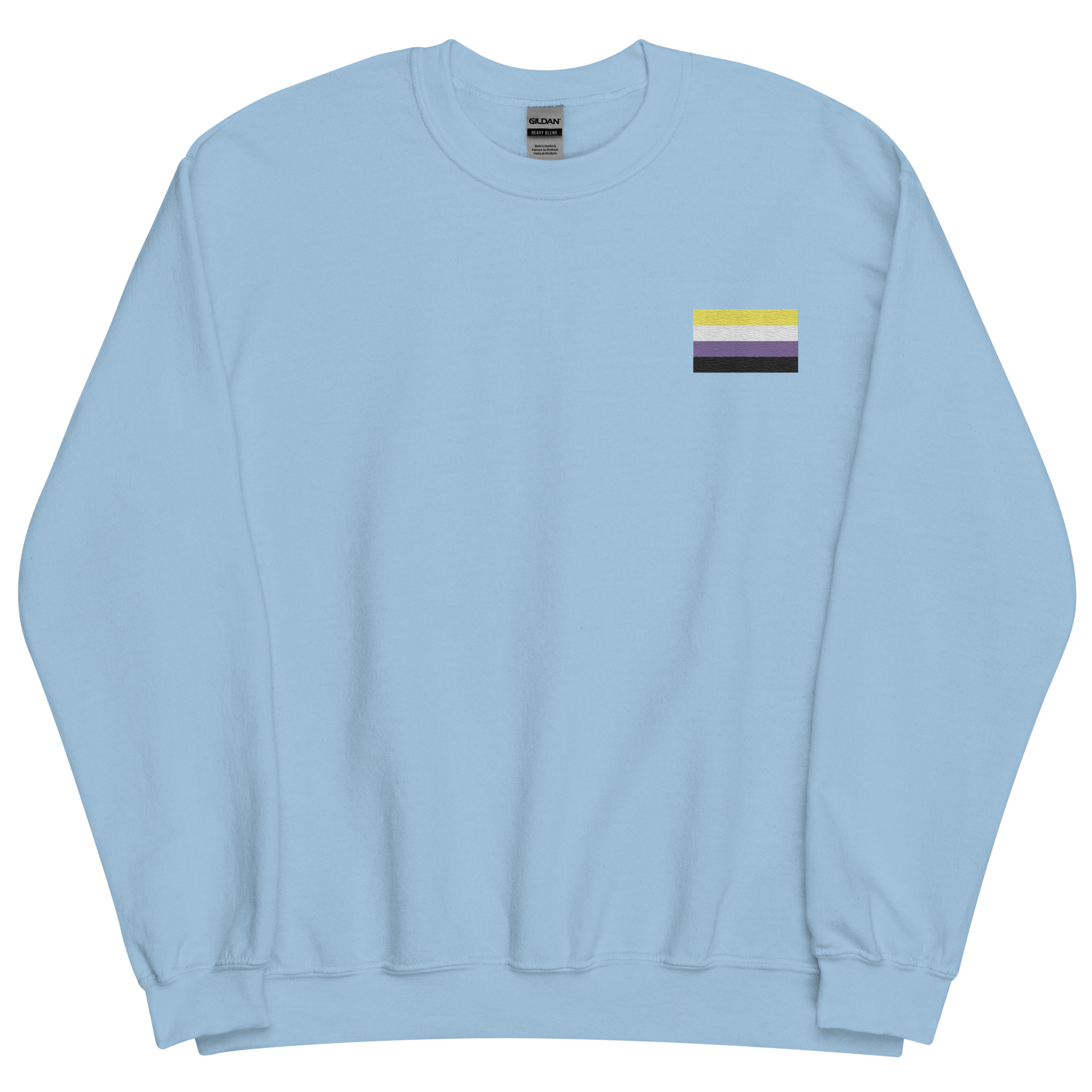 Nonbinary Pride Flag Embroidered Sweatshirt
