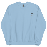 Agender Heart Sweatshirt: Embroidered Pride Sweater