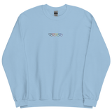 Philly Pride Sweatshirt: Interlaced Heart Outlines Embroidered Sweater
