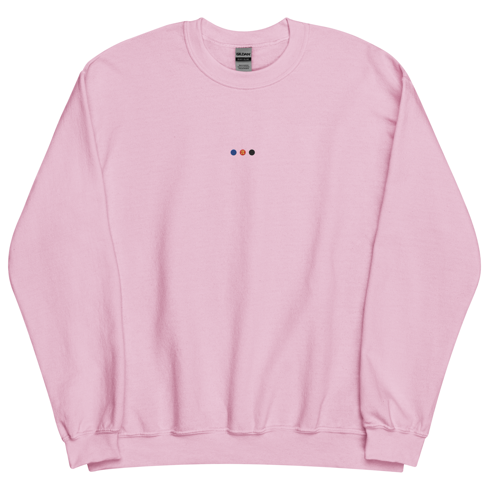 Embroidered Polyamory Sweatshirt: Pride Flag Horizontal Circle Design