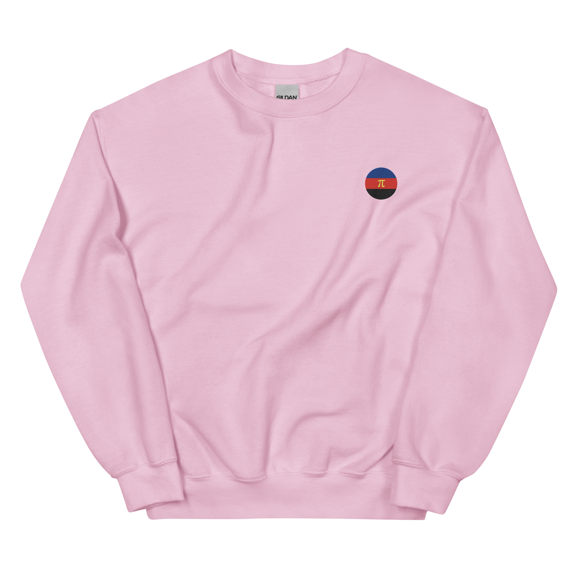 Polyamory Flag Embroidered Circle Sweatshirt: Celebratory LGBTQ+ Pride Design