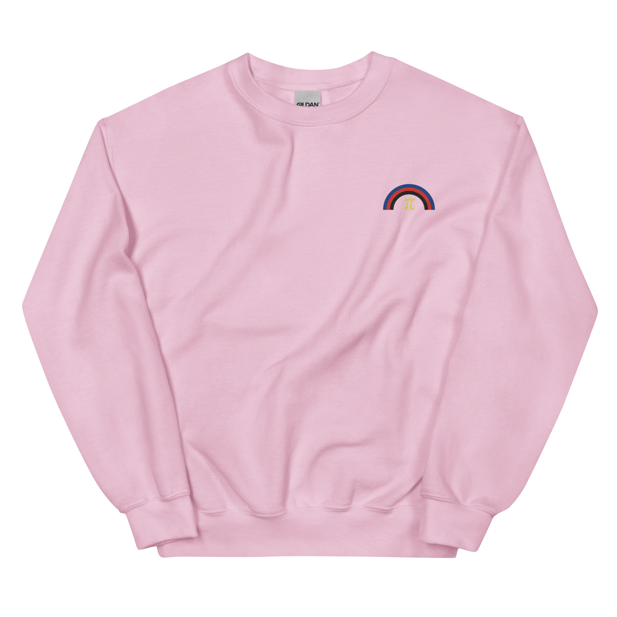 Embroidered Polyamory Rainbow Sweater: Pride Flag LGBTQ+ Design