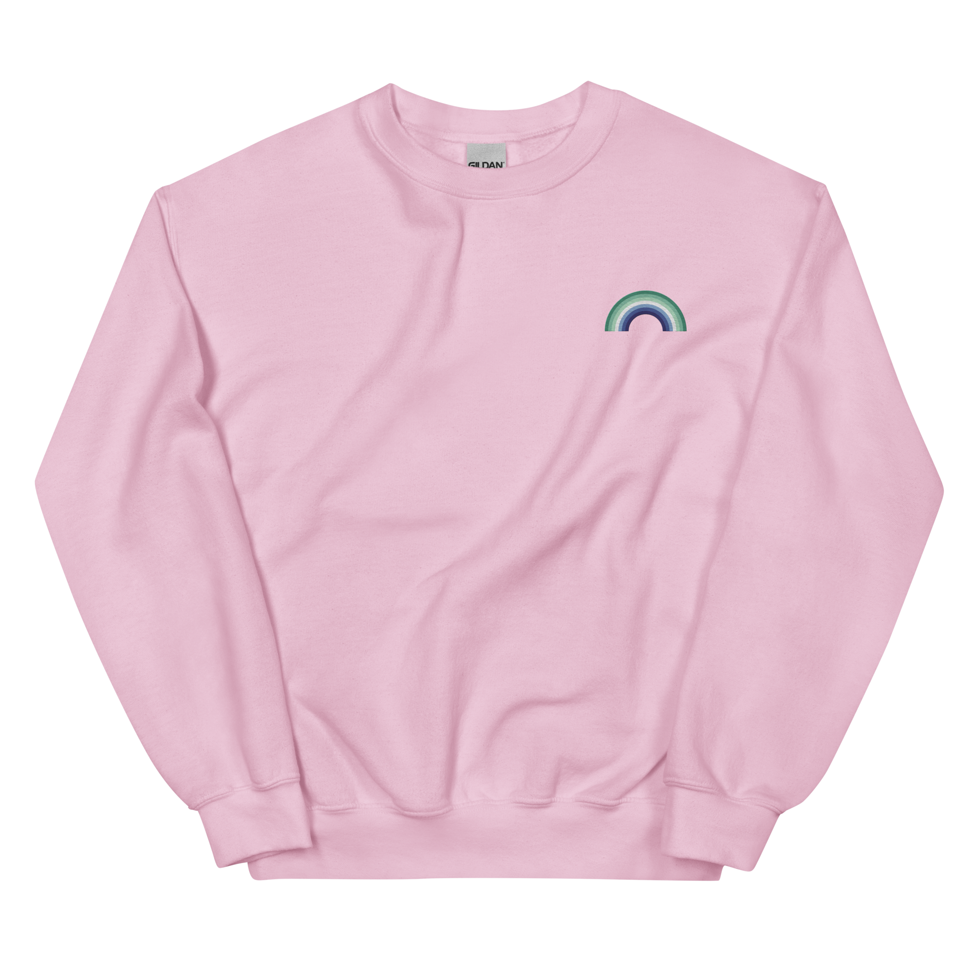 Embroidered Gay Pride Rainbow Sweater: Pride Flag LGBTQ+ Design