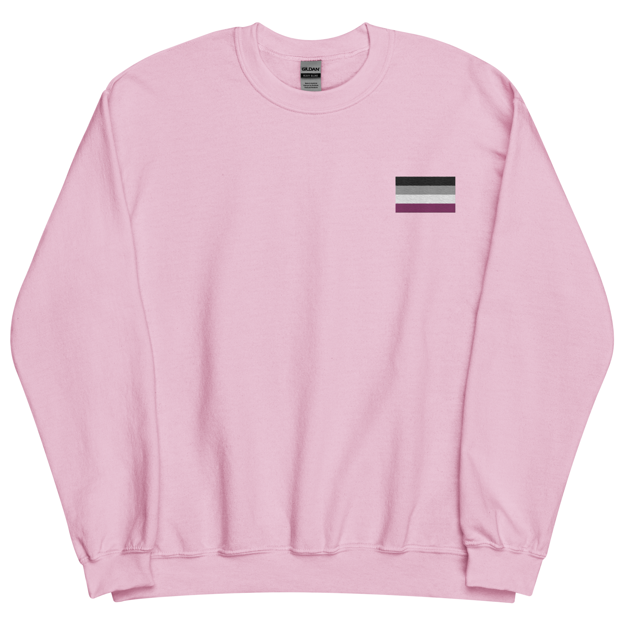 Asexual Pride Flag Embroidered Sweatshirt