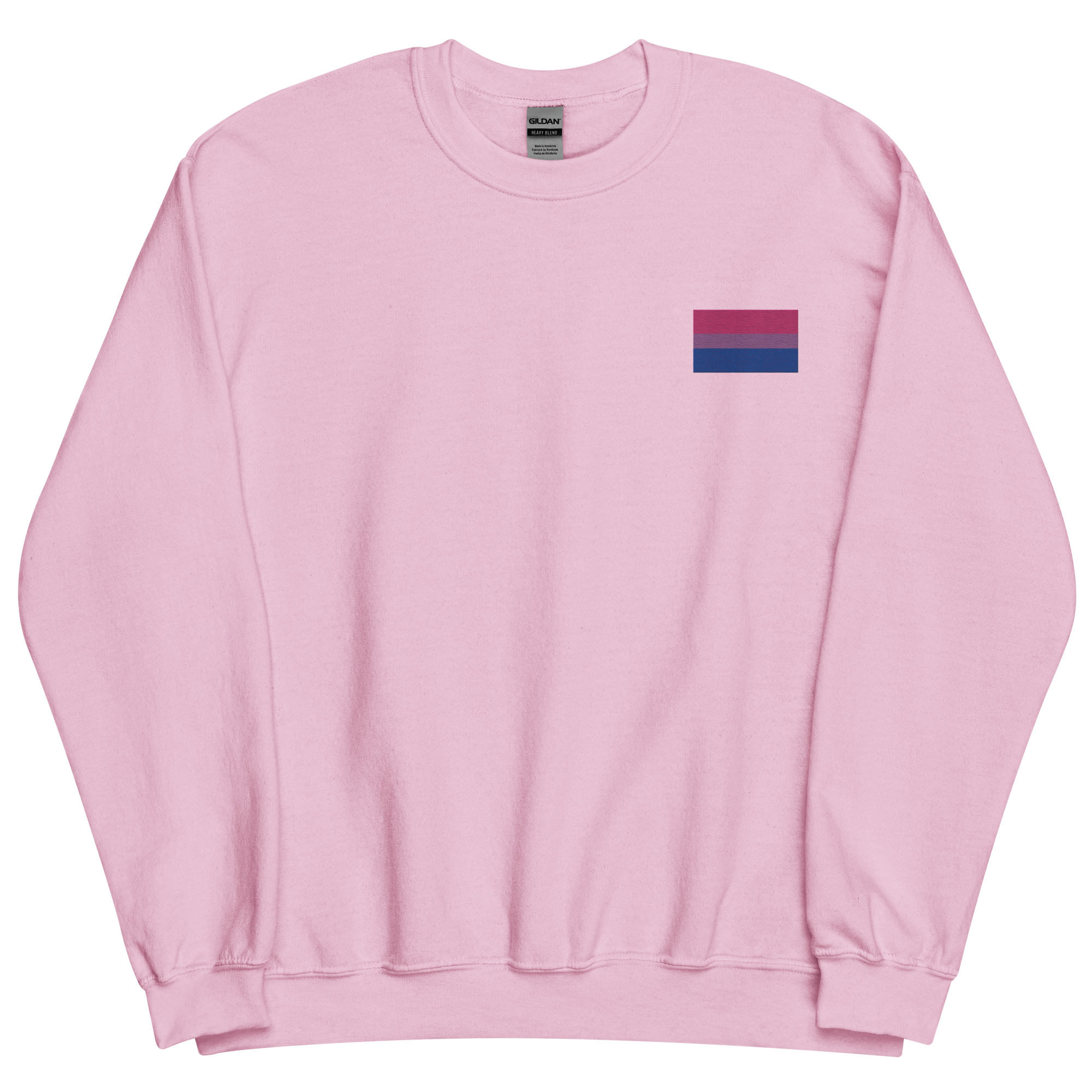 Bisexual Pride Flag Embroidered Sweatshirt
