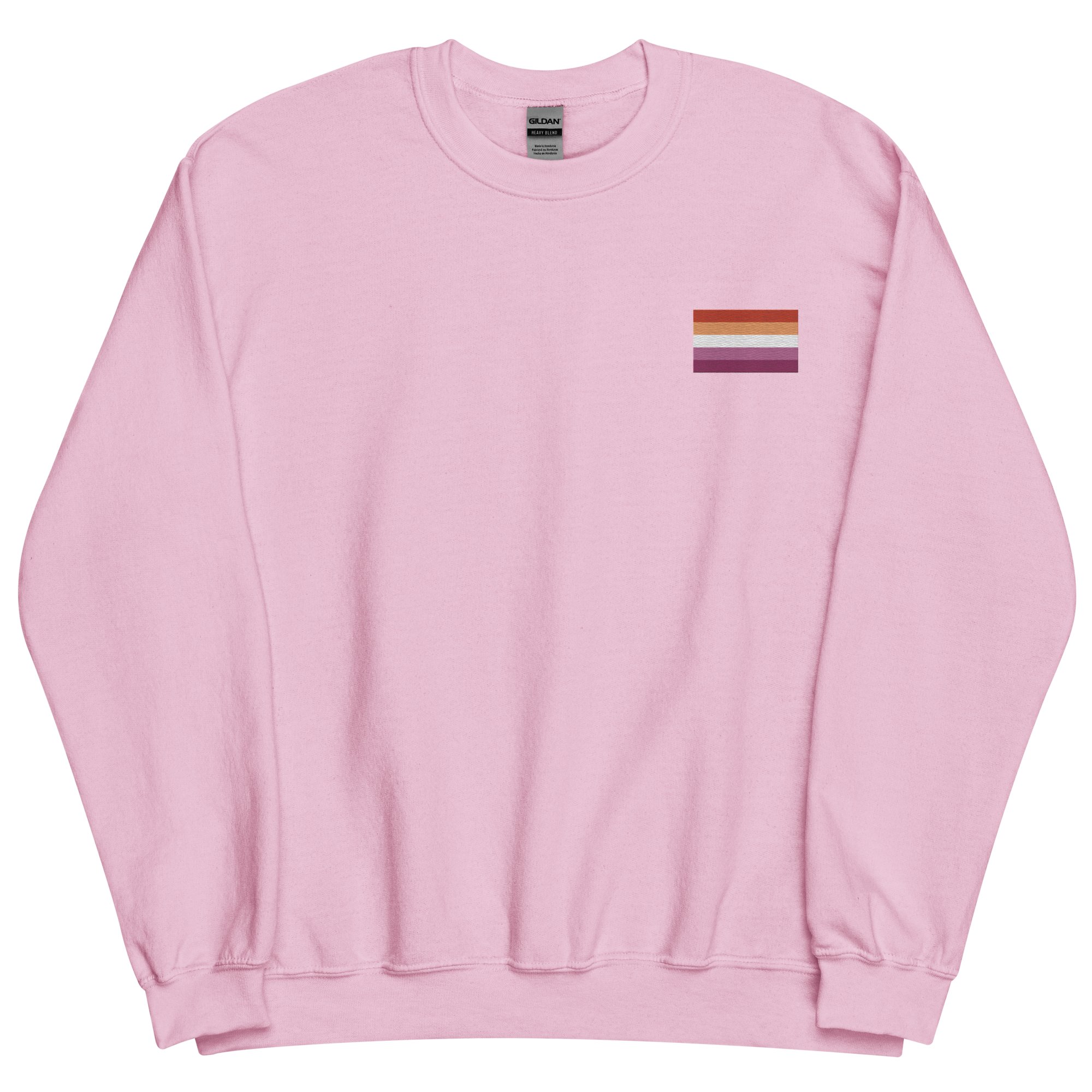 Lesbian Pride Flag Embroidered Sweatshirt