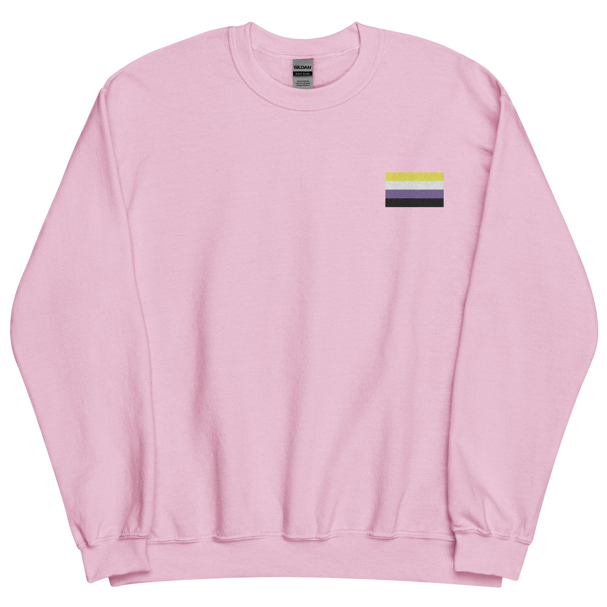 Nonbinary Pride Flag Embroidered Sweatshirt
