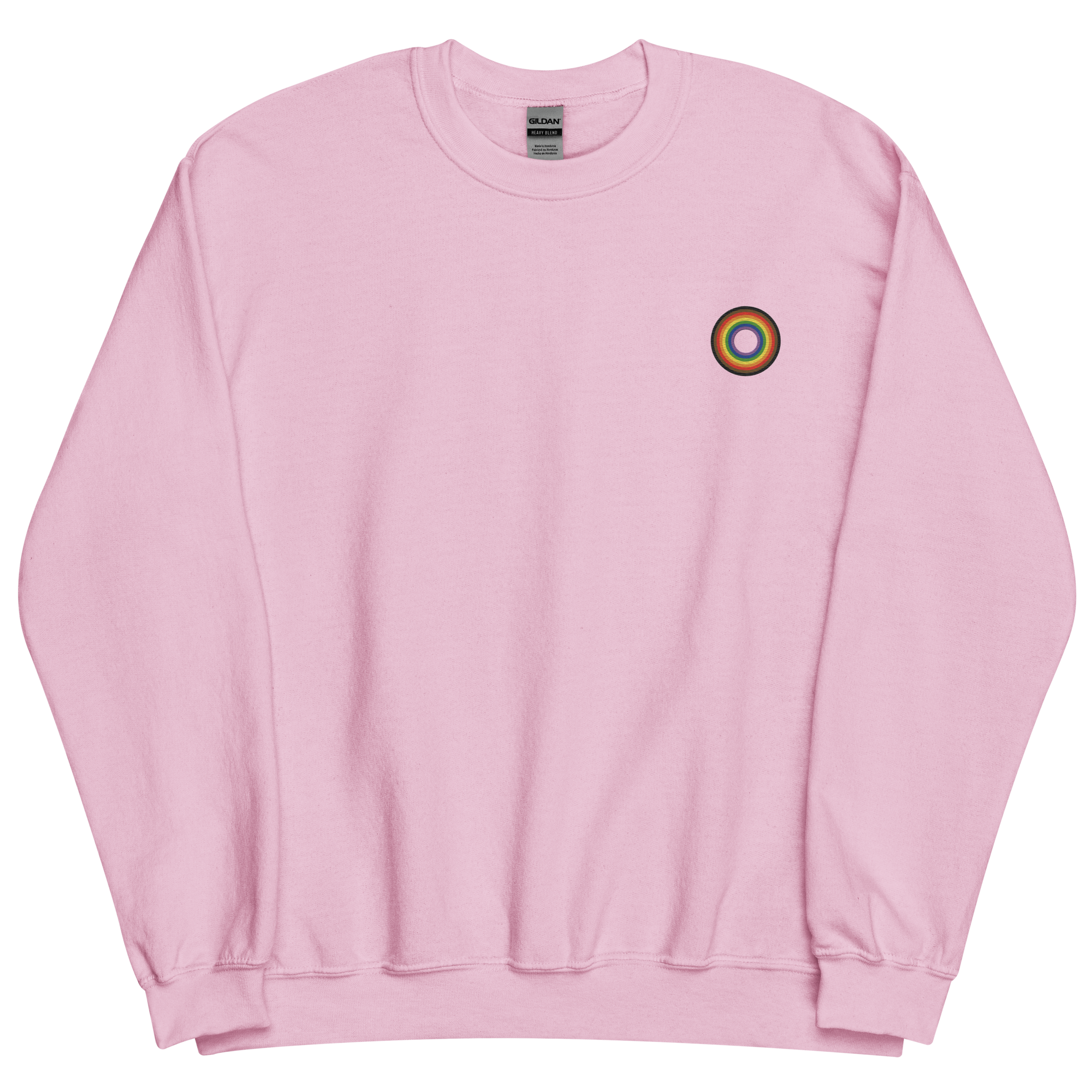 Embroidered Sweatshirt: Philly Pride Ring Emblem Design