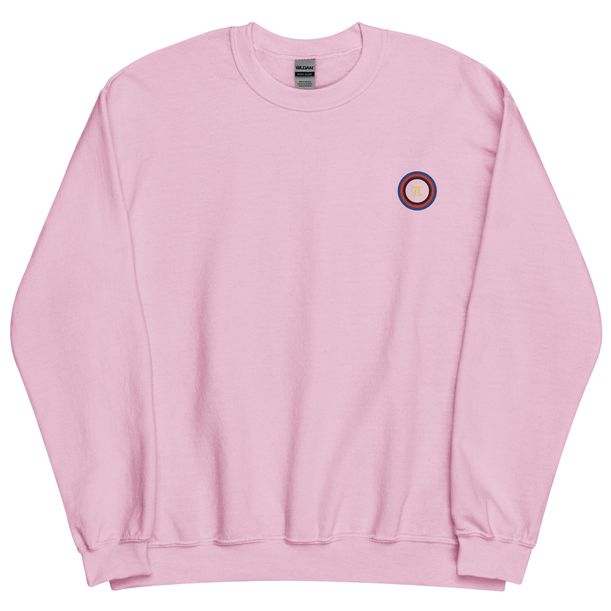 Embroidered Sweatshirt: Polyamory Pride Ring Emblem Design