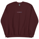Embroidered Bigender Sweatshirt: Pride Flag Horizontal Circle Design