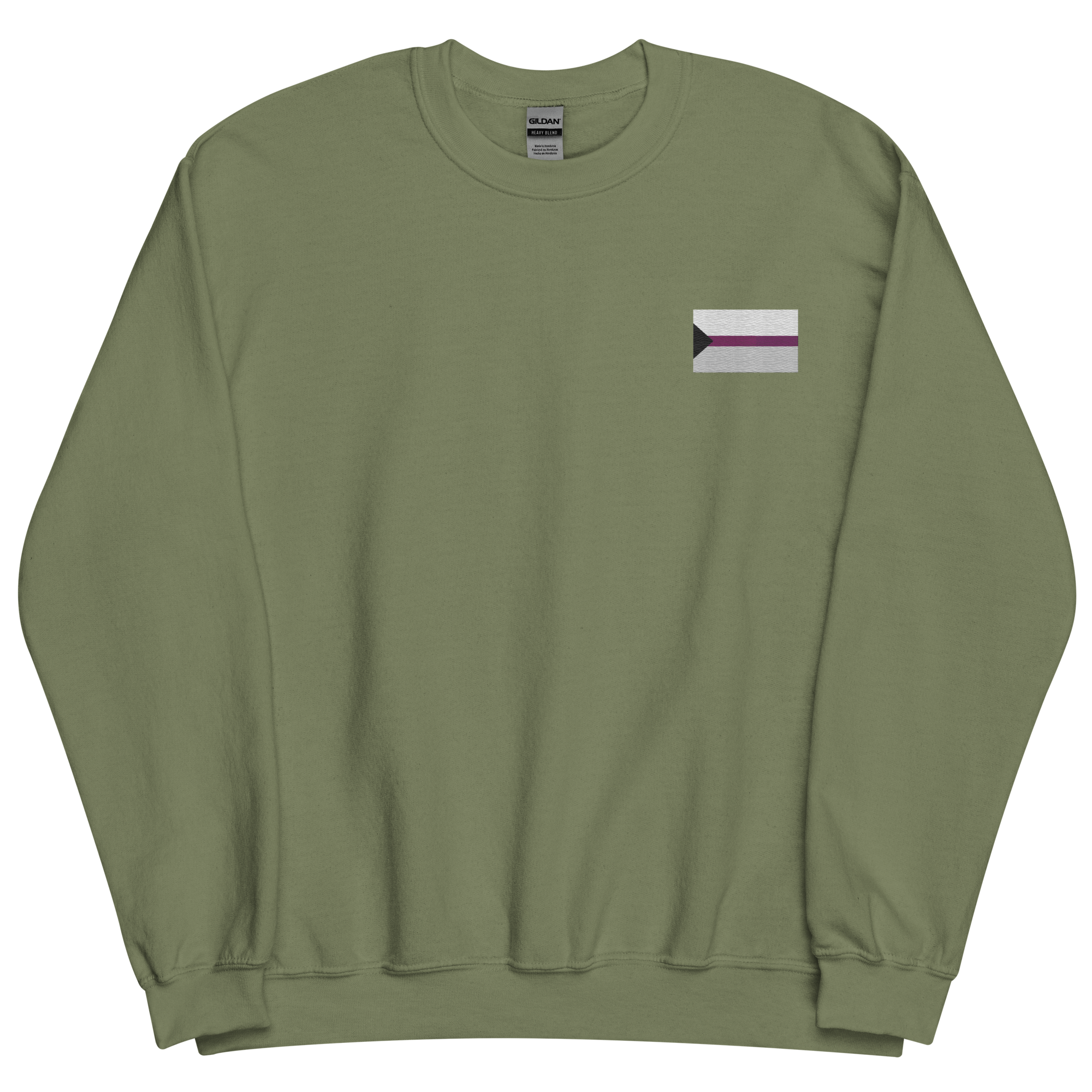 Demisexual Pride Flag Embroidered Sweatshirt