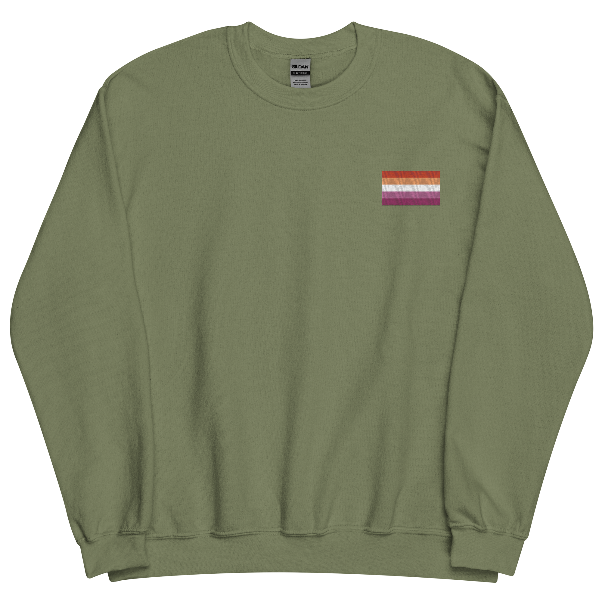 Lesbian Pride Flag Embroidered Sweatshirt