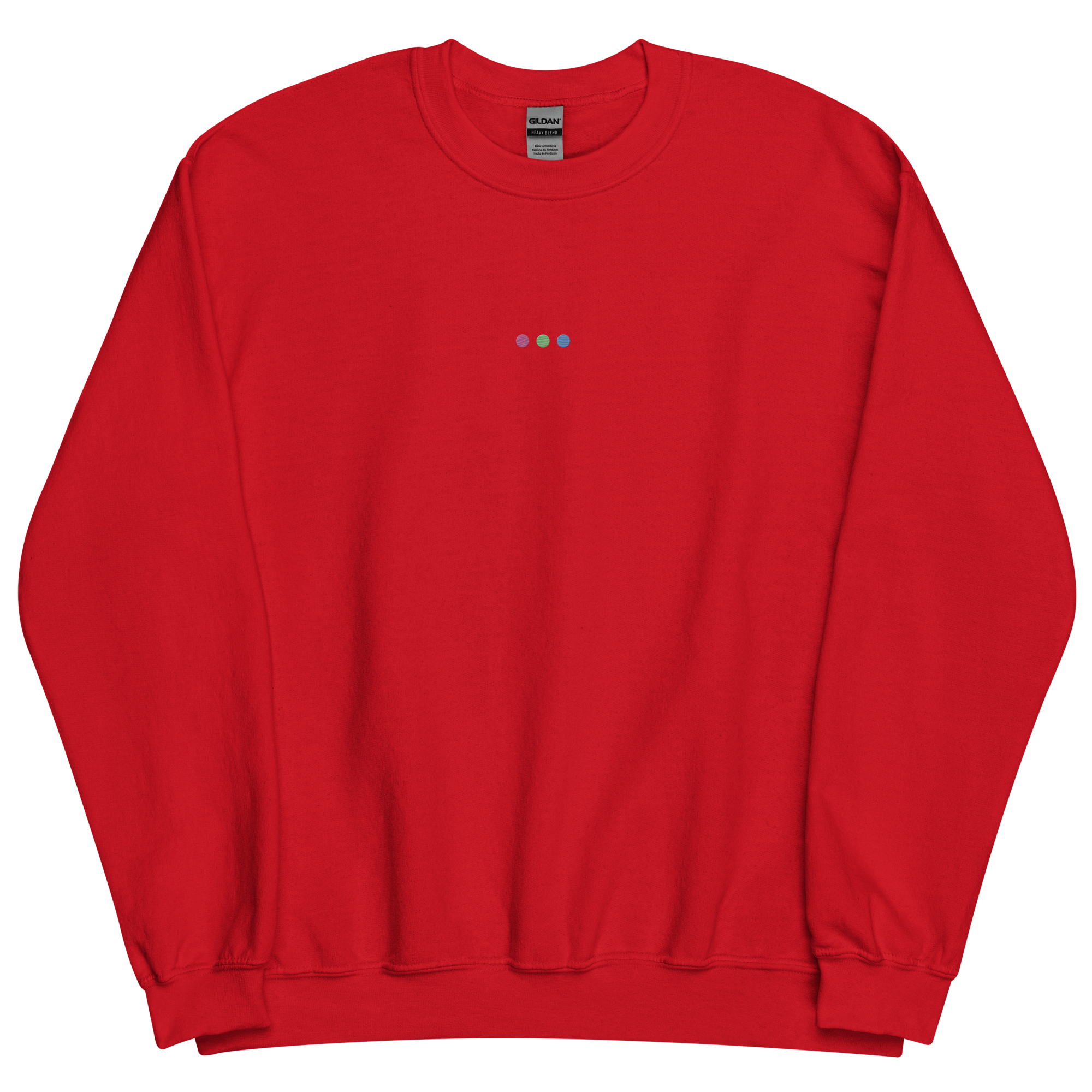 Embroidered Polysexual Sweatshirt: Pride Flag Horizontal Circle Design
