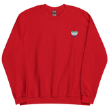 Gay Pride Flag Embroidered Heart Sweater: Celebratory LGBTQ+ Pride Design