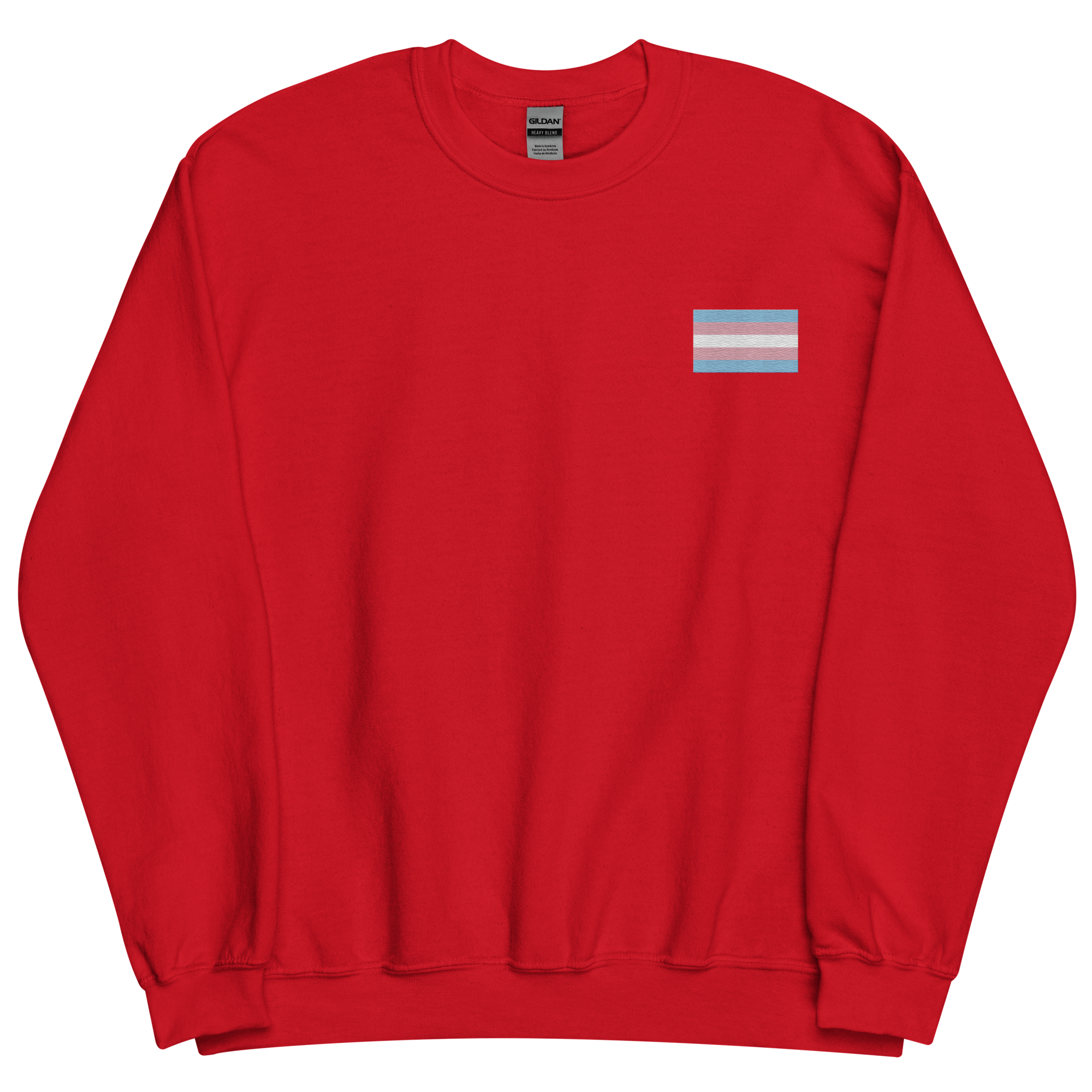 Transgender Pride Flag Embroidered Sweatshirt