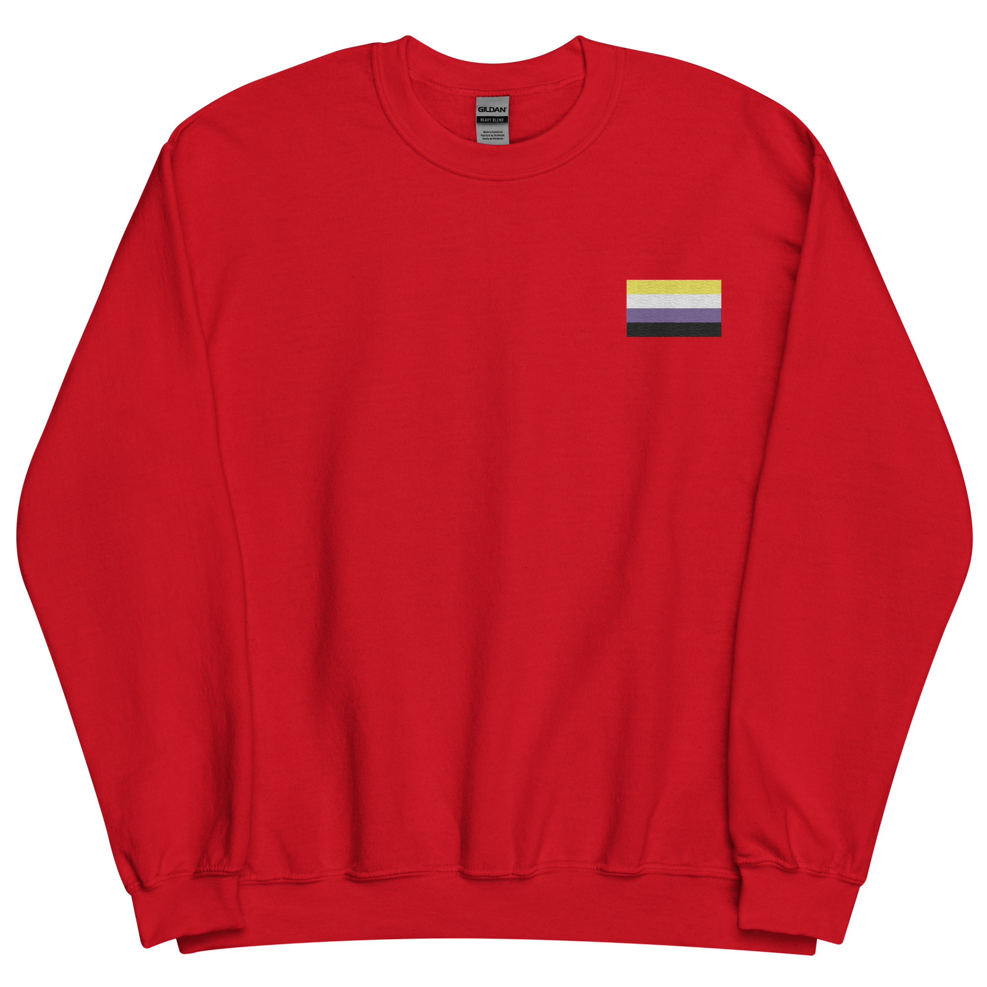 Nonbinary Pride Flag Embroidered Sweatshirt