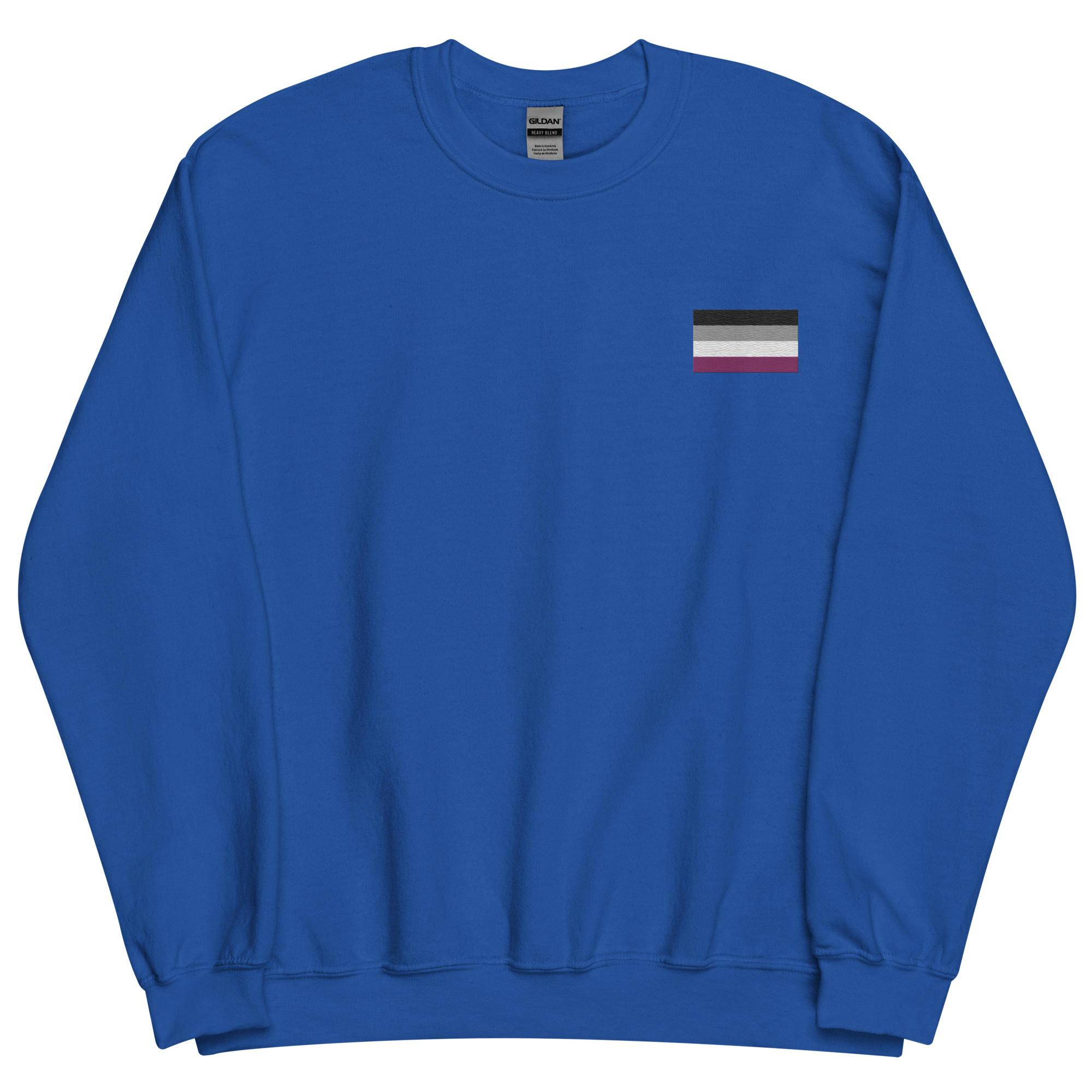 Asexual Pride Flag Embroidered Sweatshirt