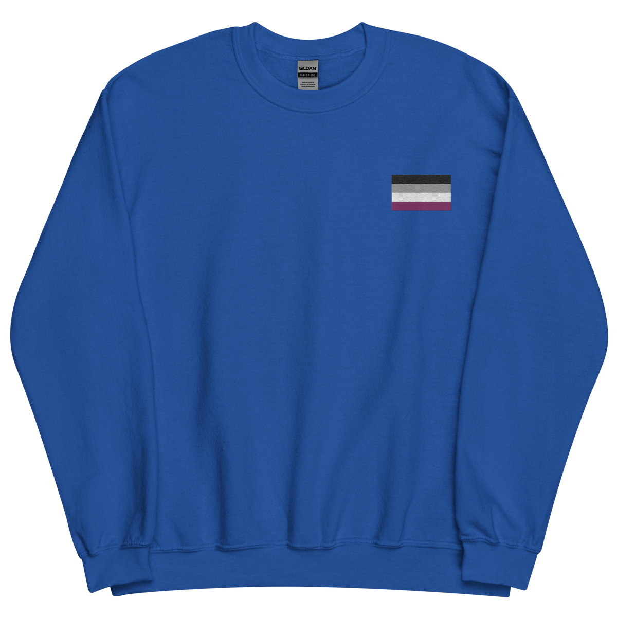 Asexual Pride Flag Embroidered Sweatshirt