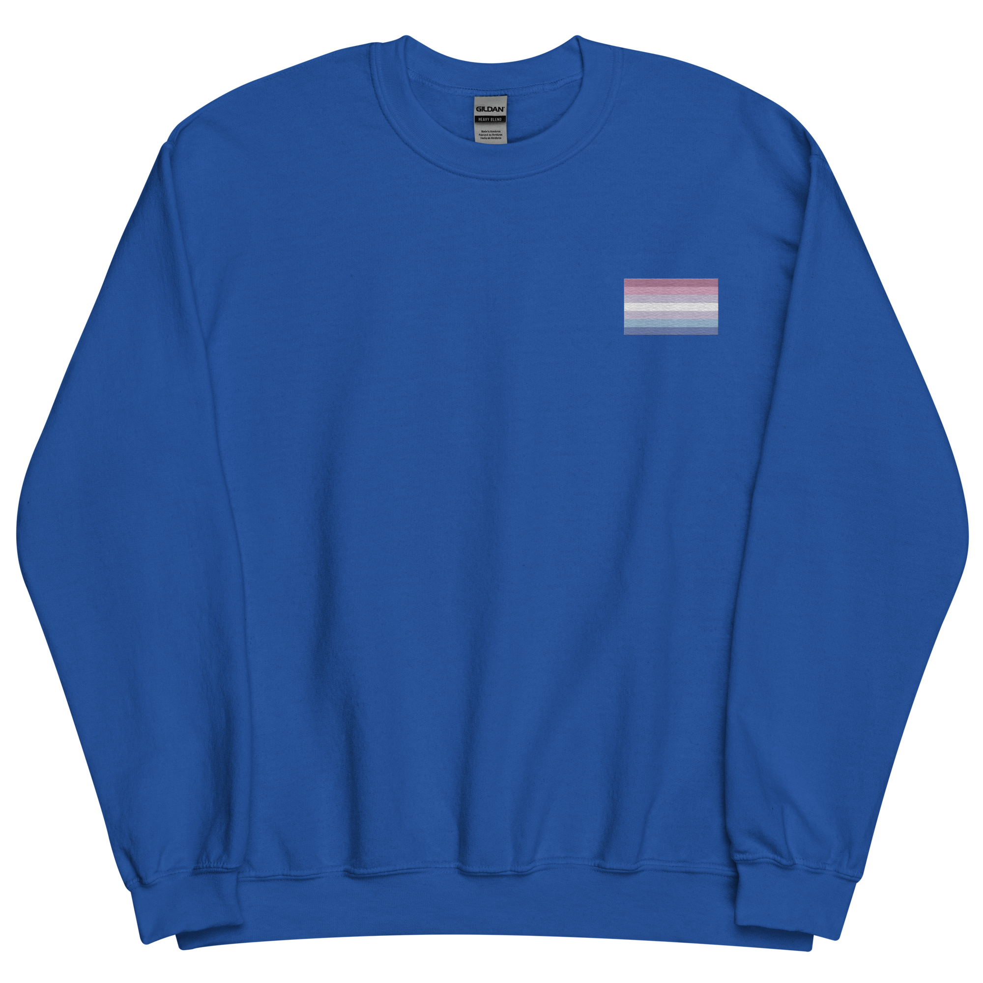 Bigender Pride Flag Embroidered Sweatshirt