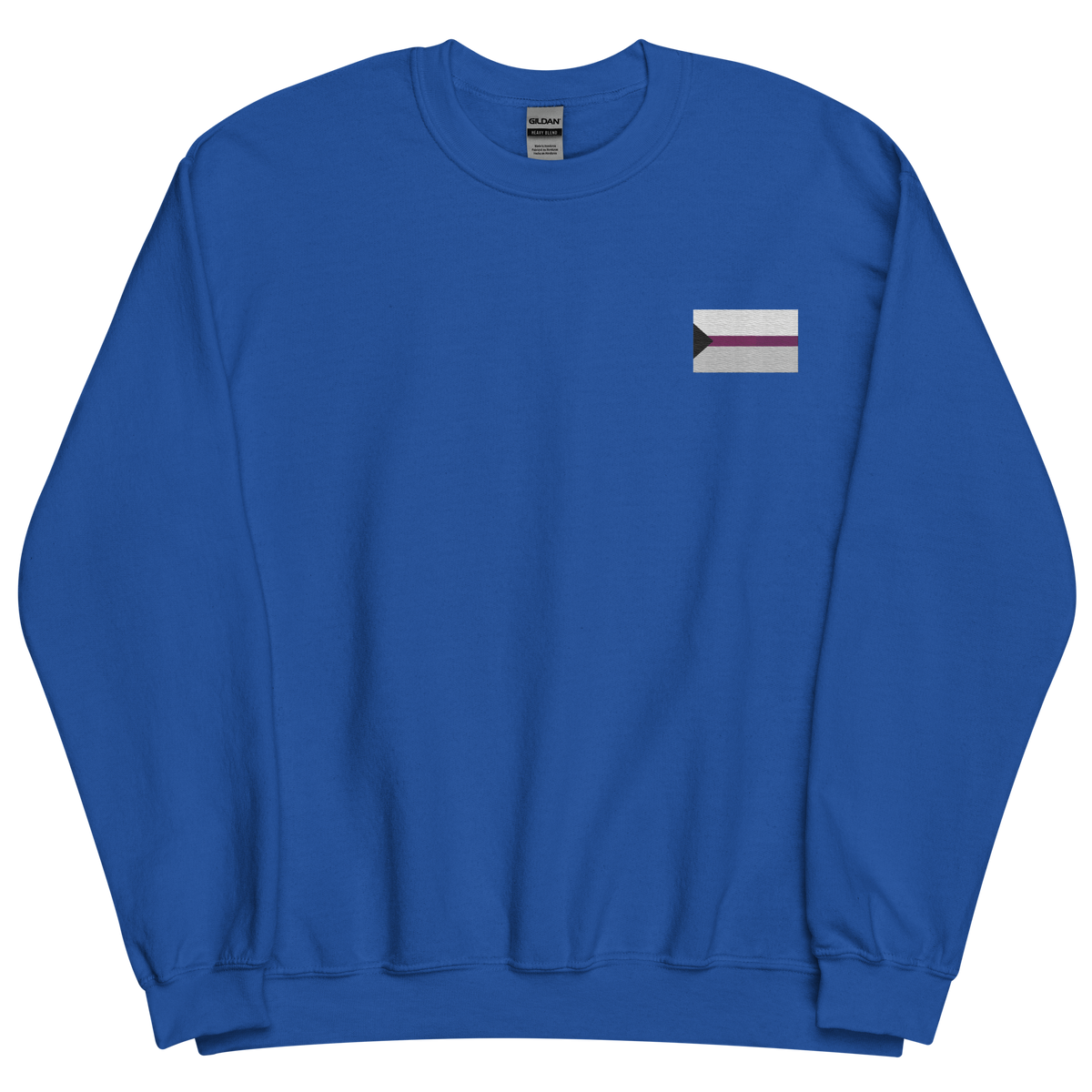Demisexual Pride Flag Embroidered Sweatshirt
