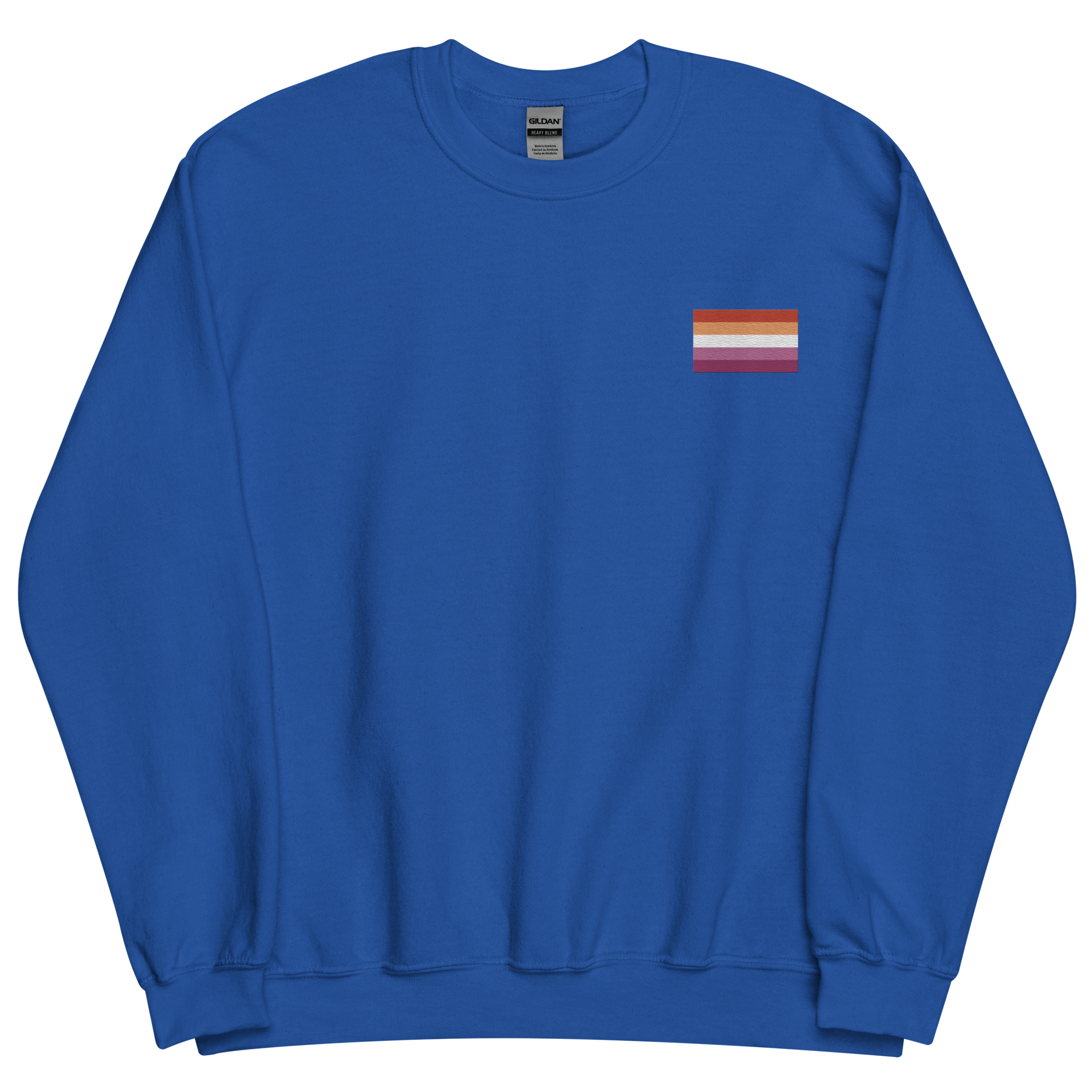 Lesbian Pride Flag Embroidered Sweatshirt