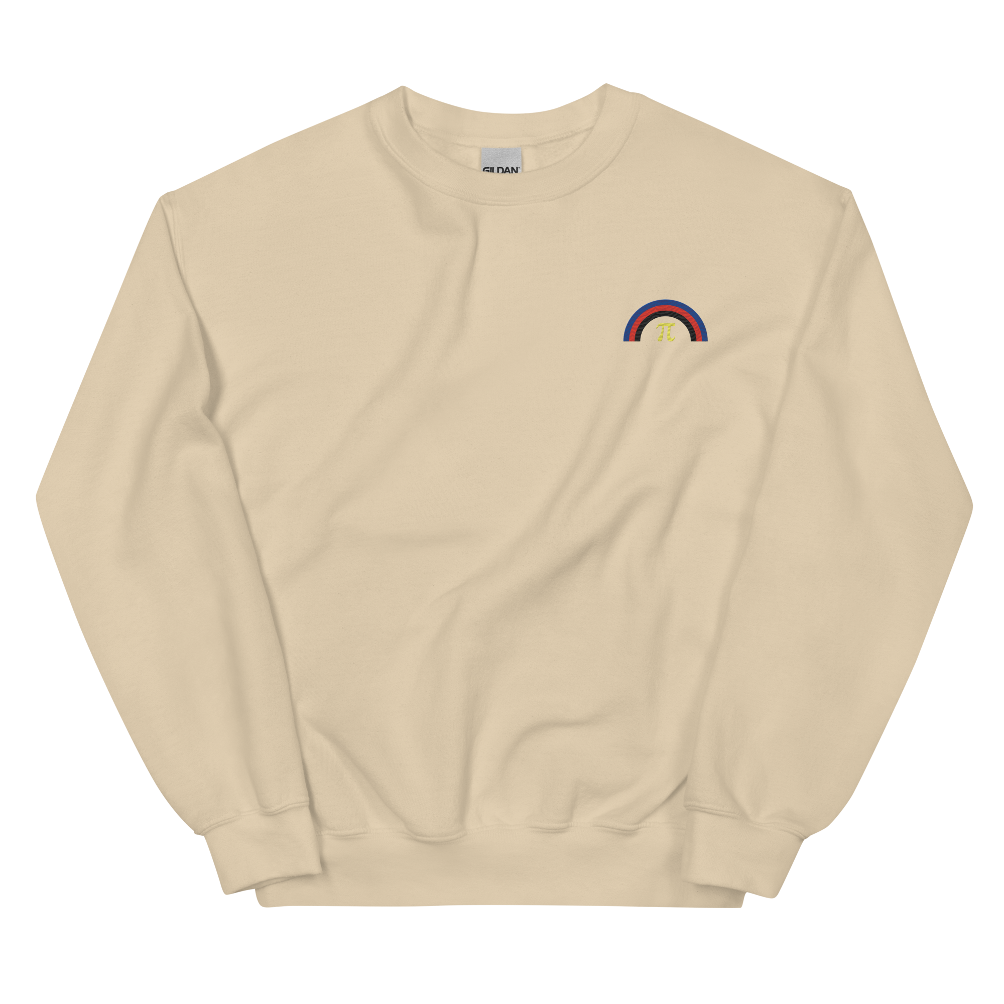 Embroidered Polyamory Rainbow Sweater: Pride Flag LGBTQ+ Design
